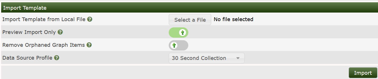 Import Template