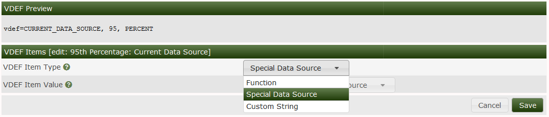 VDEF Item Edit